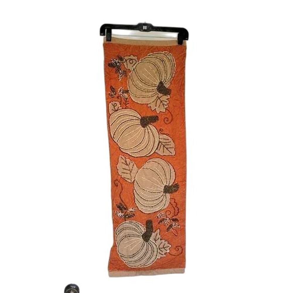 Fall / Thanksgiving Tablerunner, Wall/Door Hanging Flag 13 X 39 inches